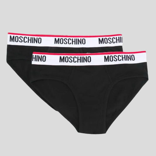 Moschino Slip Bi-Pack Nero Uomo
