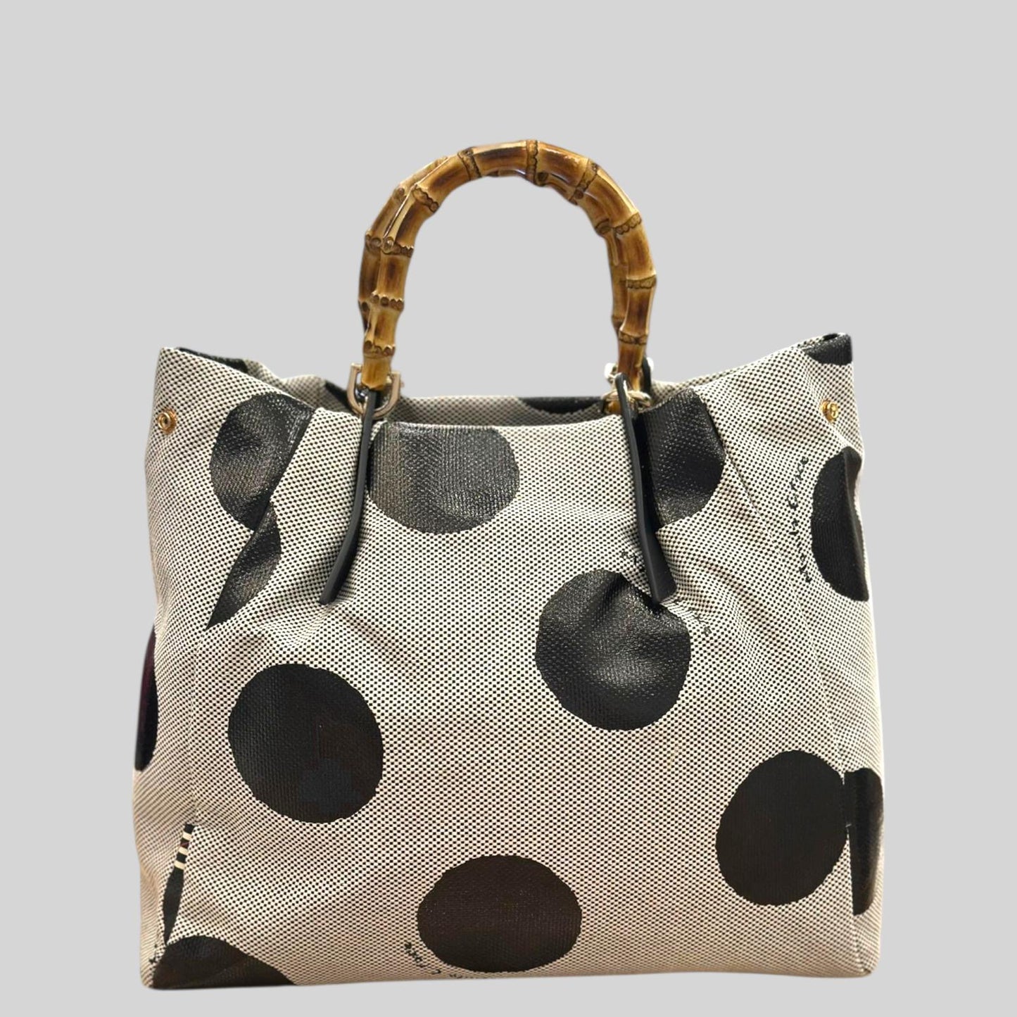 MANILA GRACE BORSA TOTE MEDIUM SIZE CON MANICO IN LEGNO E TRACOLLA