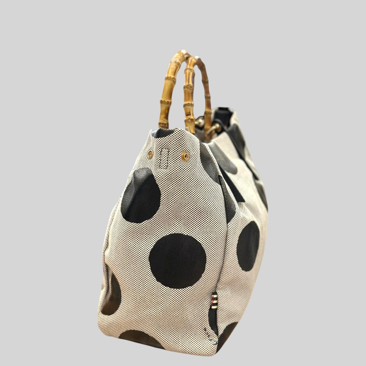 MANILA GRACE BORSA TOTE MEDIUM SIZE CON MANICO IN LEGNO E TRACOLLA