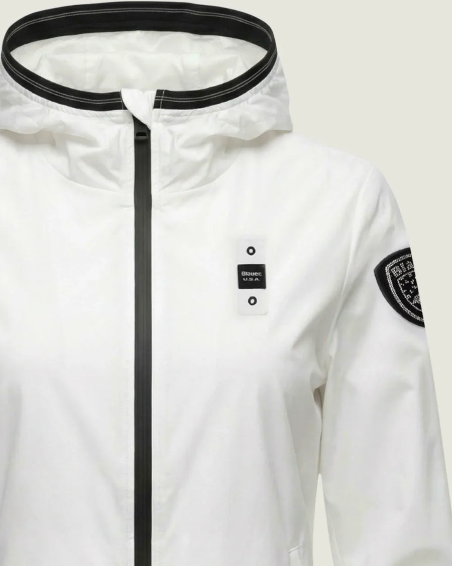 Blauer Giacca a Vento Nastrata Nay Donna