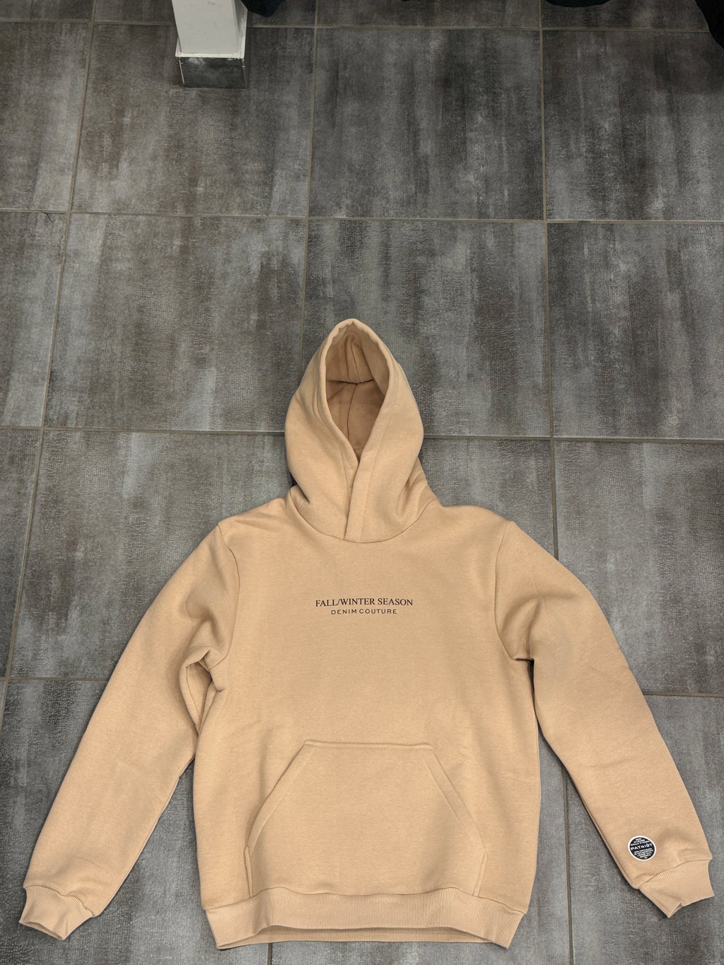 Patriot Felpa con Cappuccio e Stampa Posteriore