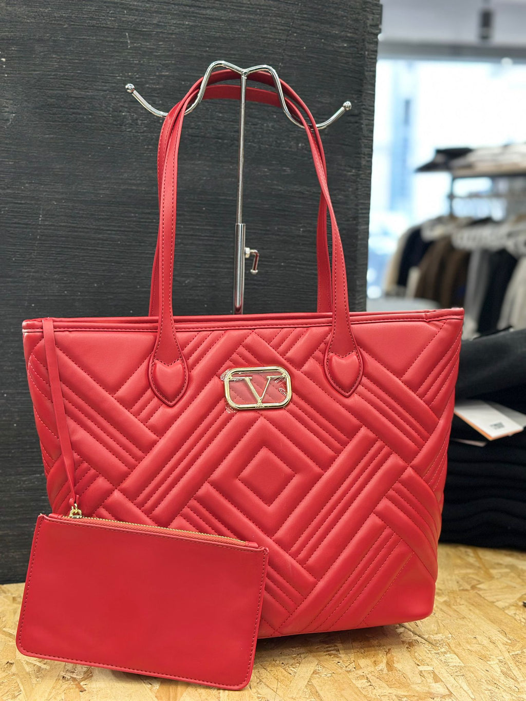 V Italia Borsa Shopping Paris rosso