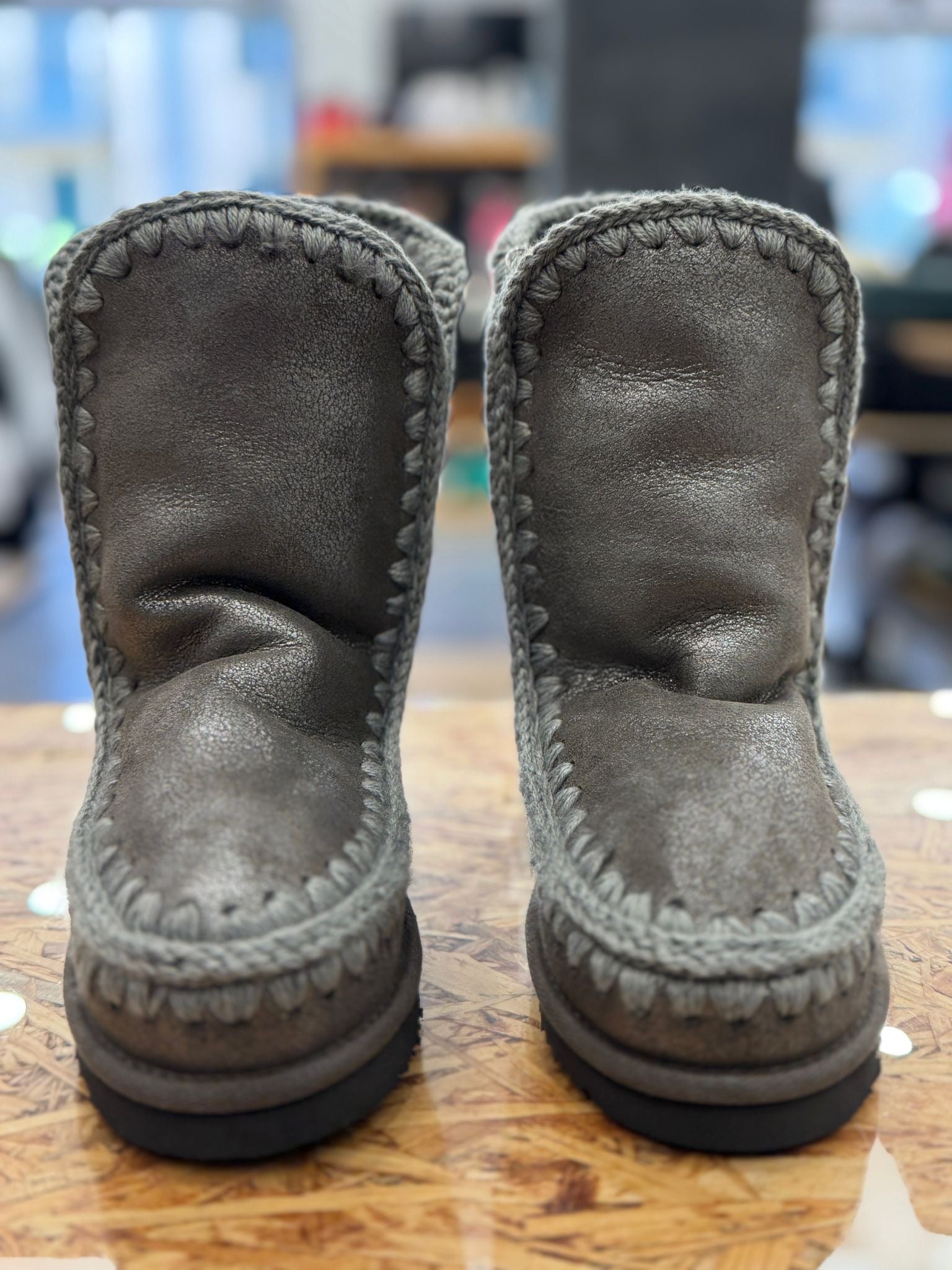 Mou Eskimo Rhinestones Logo Stivale Donna