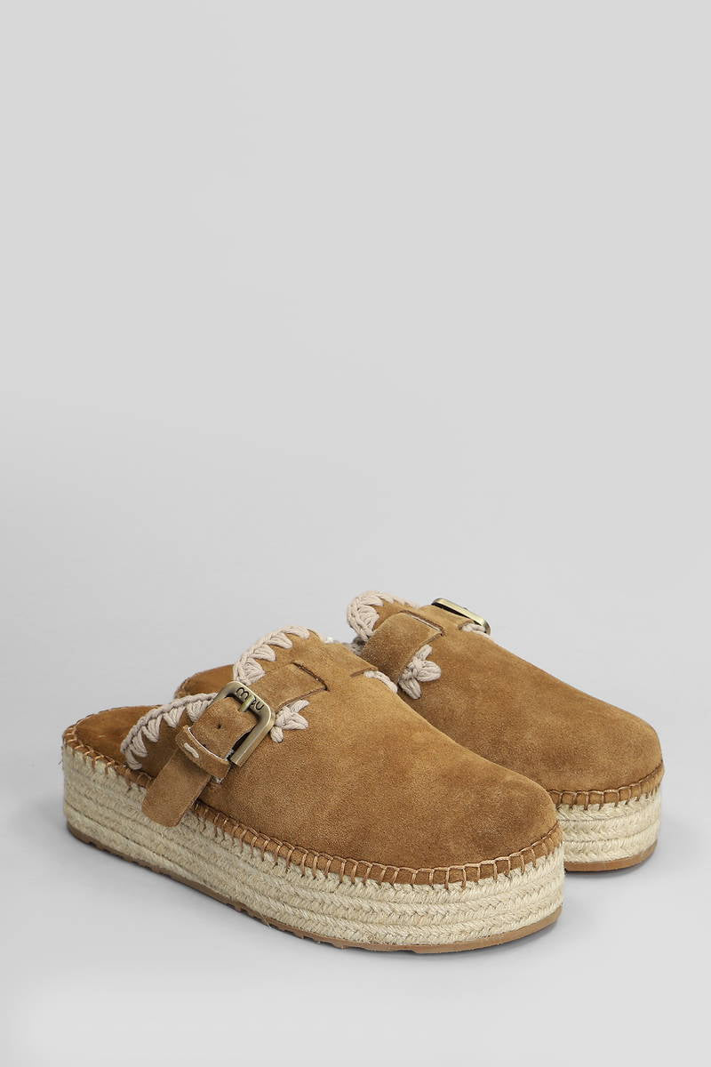 MOU JUTE CLOG PLAIN SUEDE