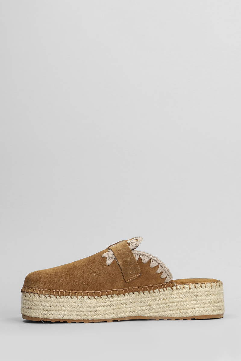 MOU JUTE CLOG PLAIN SUEDE