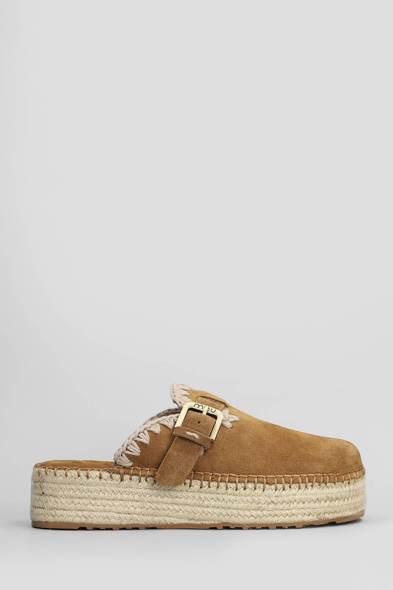 MOU JUTE CLOG PLAIN SUEDE