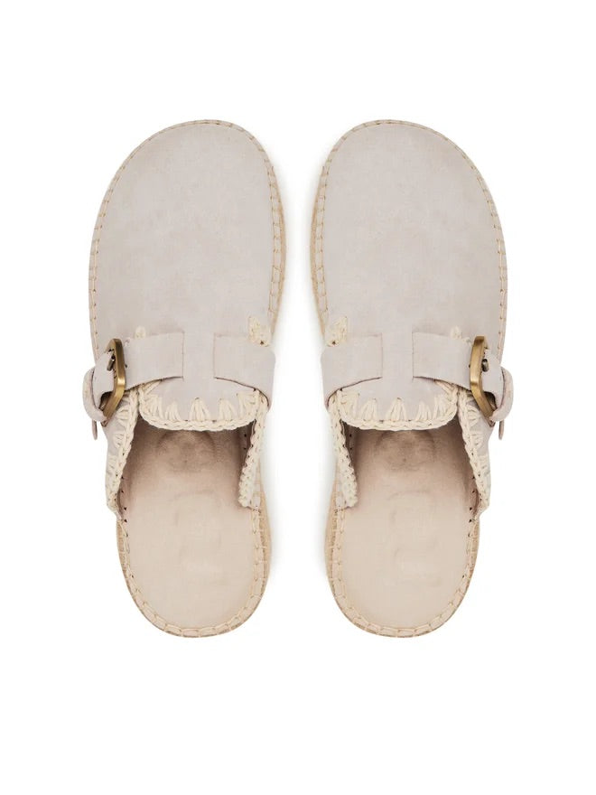 MOU JUTE CLOG PLAIN SUEDE