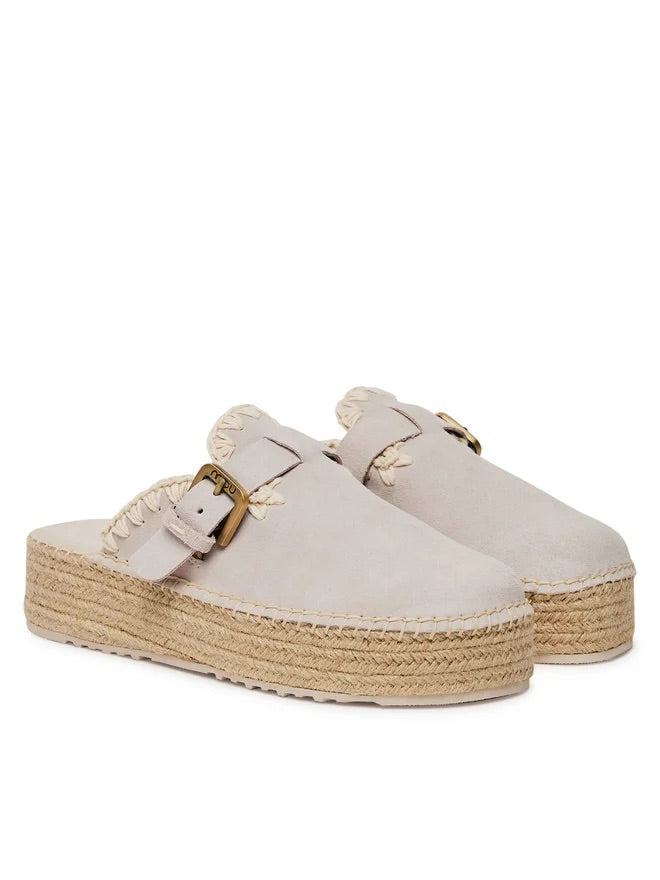 MOU JUTE CLOG PLAIN SUEDE
